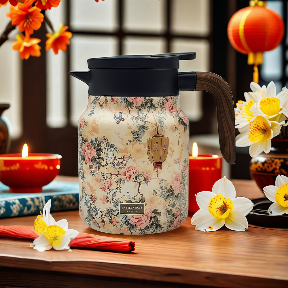 Florale Thermos met Infuser