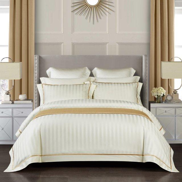 Serenity Cream Duvet Cover Set - Egyptian Cotton | Soft Egyptian Cotton - Neutral cream shade - Luxurious and breathable for everyday use