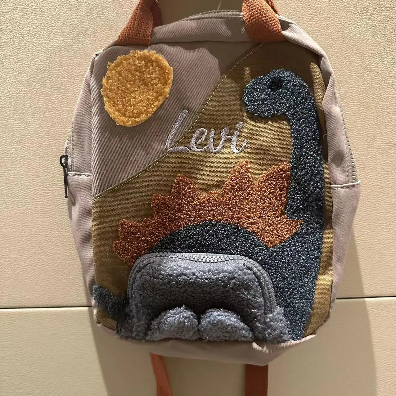 Kinderrugzak Dino | Personaliseerbaar