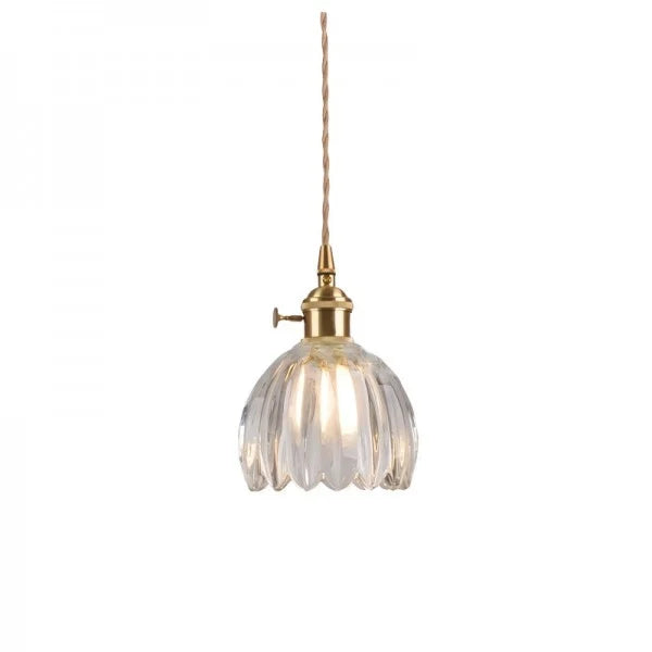 Japanse Retro Glazen Bloem Hanglamp | Elegante Bloemvormige Hanglamp Glas | Warme Sfeerverlichting | Hoogwaardige Materialen | Moderne en Retro Stijlcombinatie | Interieur Design Eyecatcher | Eenvoudige Installatie