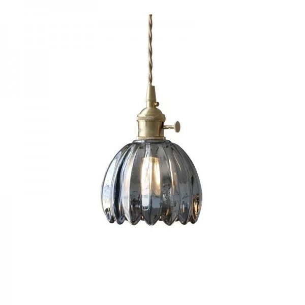 Japanse Retro Glazen Bloem Hanglamp | Elegante Bloemvormige Hanglamp Glas | Warme Sfeerverlichting | Hoogwaardige Materialen | Moderne en Retro Stijlcombinatie | Interieur Design Eyecatcher | Eenvoudige Installatie