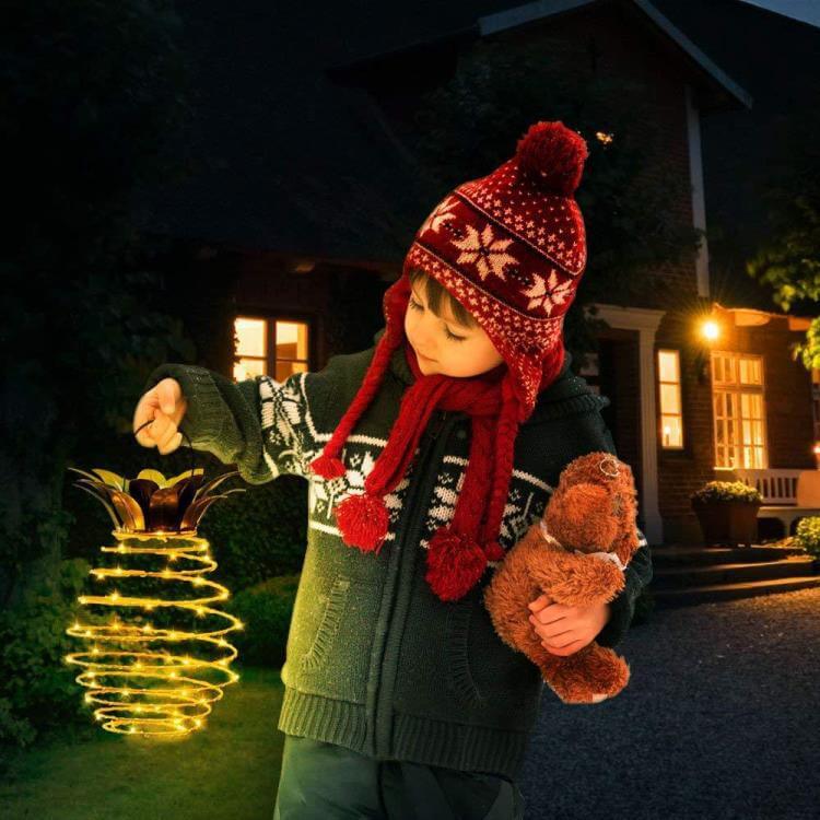 Ananas Solar Lamp – Tropische Sfeerverlichting voor Buiten
