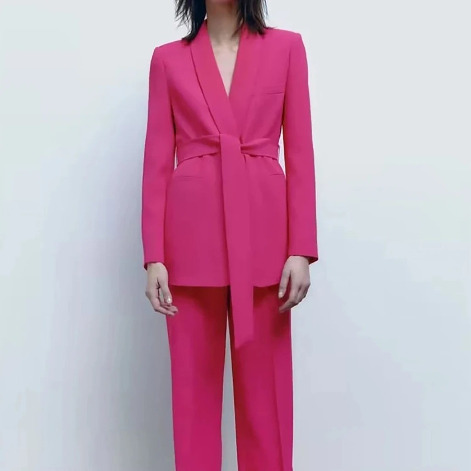 MODA multi color home wear style blazer and pants set