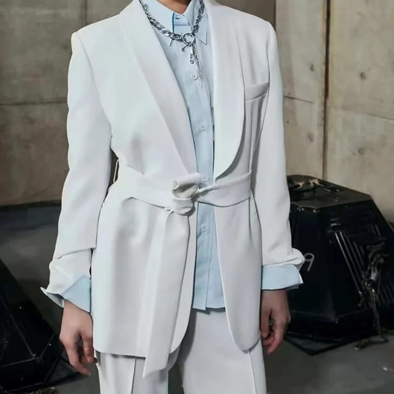 MODA multi color home wear style blazer and pants set