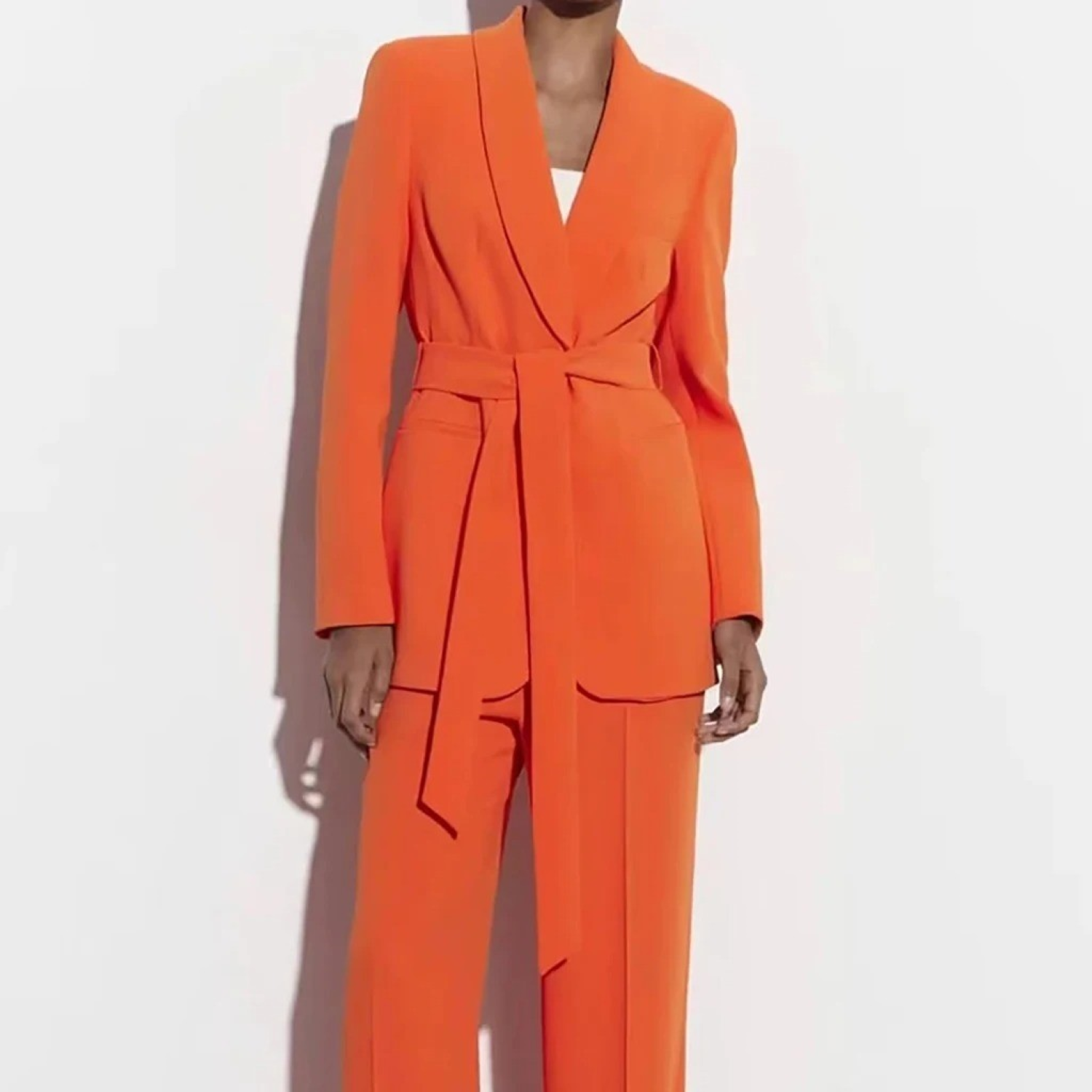 MODA multi color home wear style blazer and pants set