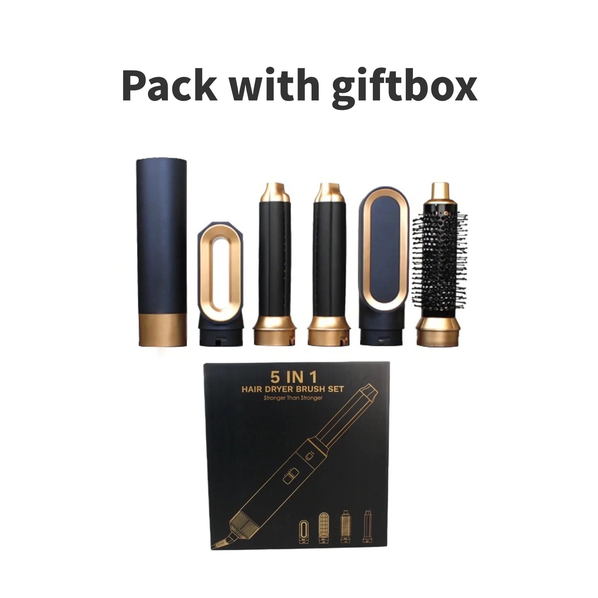 Glossify 5-in-1 Haarstyler | 1000W Föhnborstel met Ionentechnologie