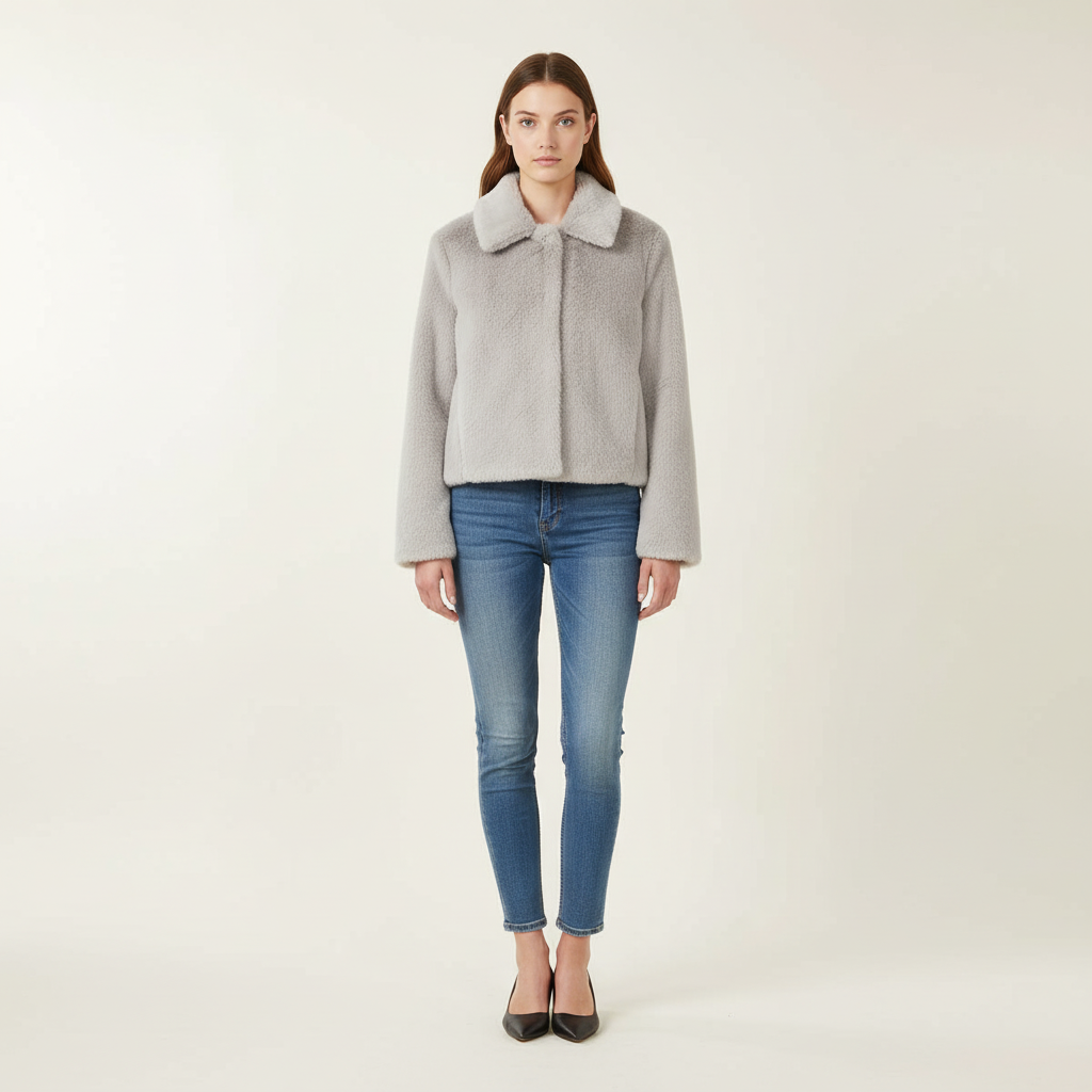 Visconte Dames Herfstjas – Lange Bruine Jas met Revers, Knopen en Losse Pasvorm, Elegant voor Najaar en Winter