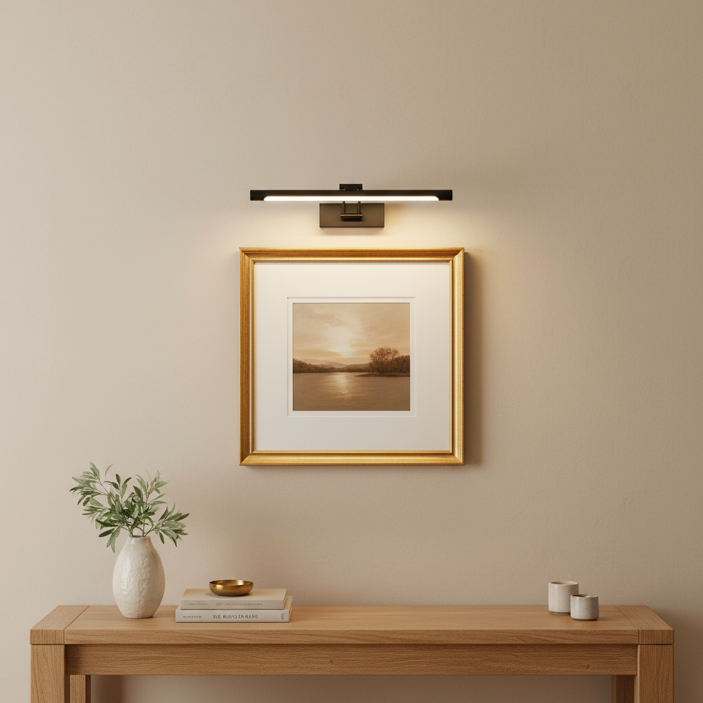 ArtGlow Pro LED Wandlamp voor Schilderijen – Draadloos Oplaadbaar, Dimbaar, Met Afstandsbediening