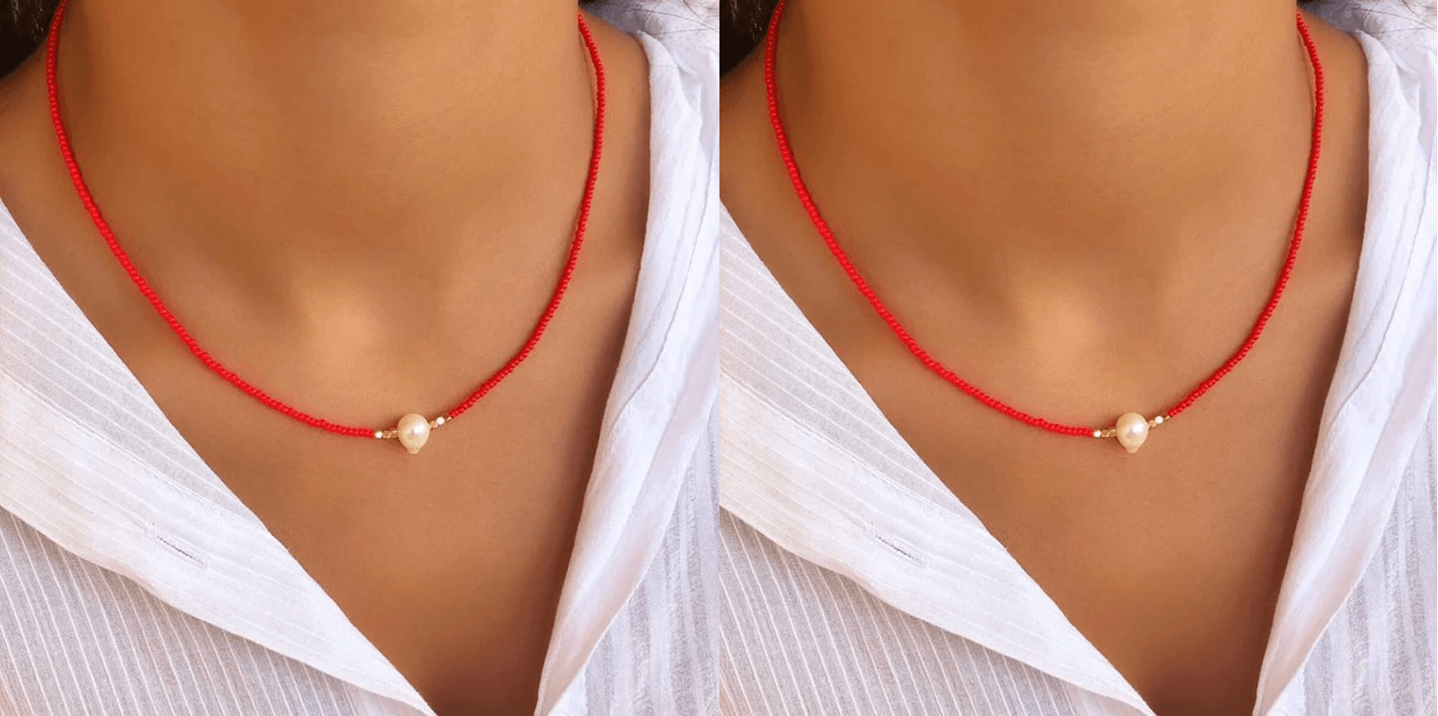 Pocket Pearl™ - Ketting met natuurlijke parels 1+1 GRATIS