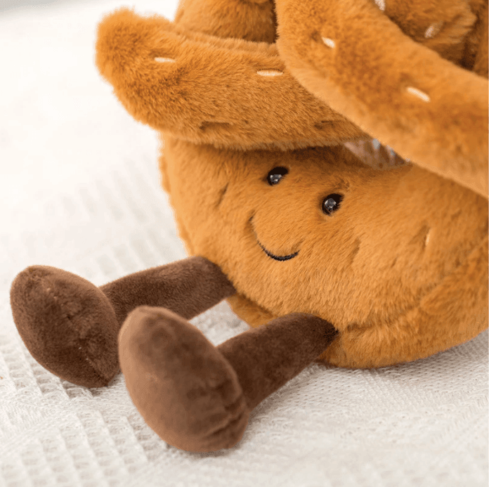 Plushie | Pretzel Croissant Toastbrood Pluche Speelgoed