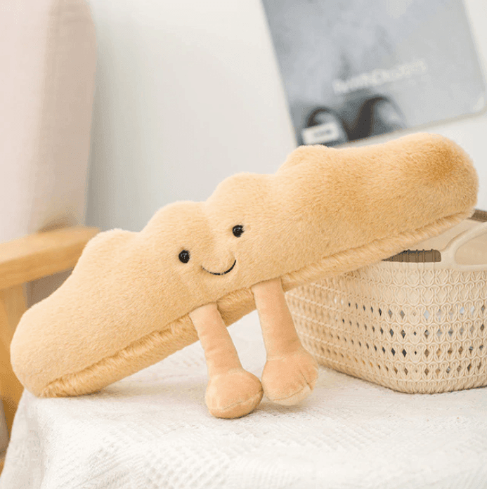 Plushie | Pretzel Croissant Toastbrood Pluche Speelgoed