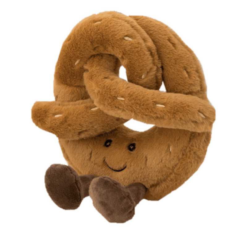 Plushie | Pretzel Croissant Toastbrood Pluche Speelgoed