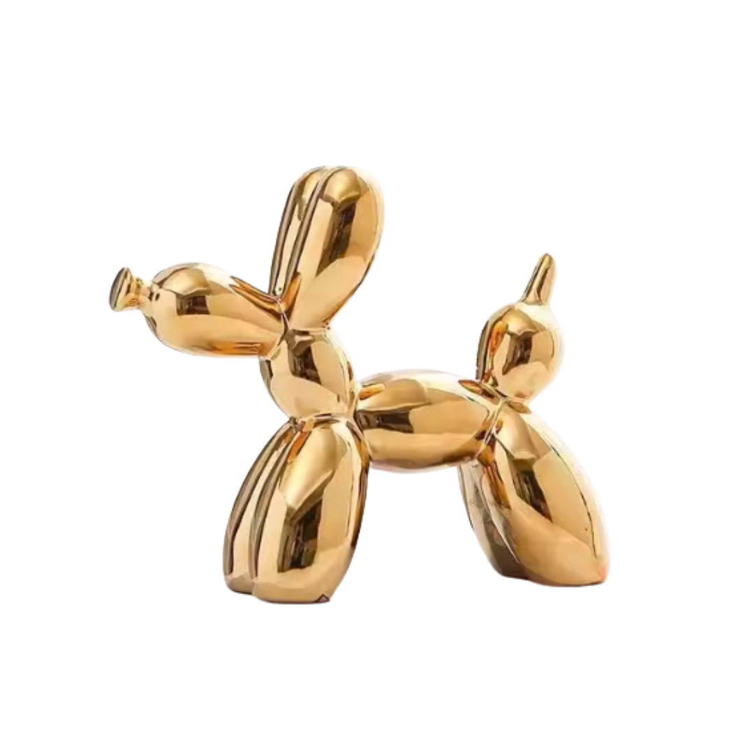 YOYUMI Gegalvaniseerd ballon hond sculptuur ornament, glanzend keramisch standbeeld voor woonkamer, slaapkamer, winkelramen en kantoordecoratie, 22 x 18 x 8 cm - kleur YOYUMI Gegalvaniseerd ballon hond sculptuur ornament, glanzend keramisch standbeeld voor woonkamer, slaapkamer, winkelramen en kantoordecoratie, 22 x 18 x 8 cm - kleur