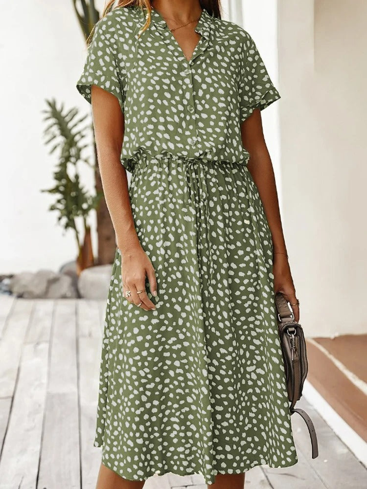 Elyssa | Luchtige Midi Zomerjurk - Elegant en Comfortabel