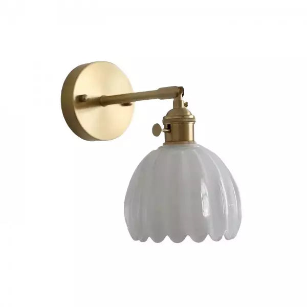 Vintage wandverlichting | Tulpvormig glas | Bloemknop ontwerp | Retro stijl | Tijdloze elegantie | Zacht warm licht | Metaal en glas | E26/E27 fitting | Nicht dimbaar | Geschikt voor elke kamer