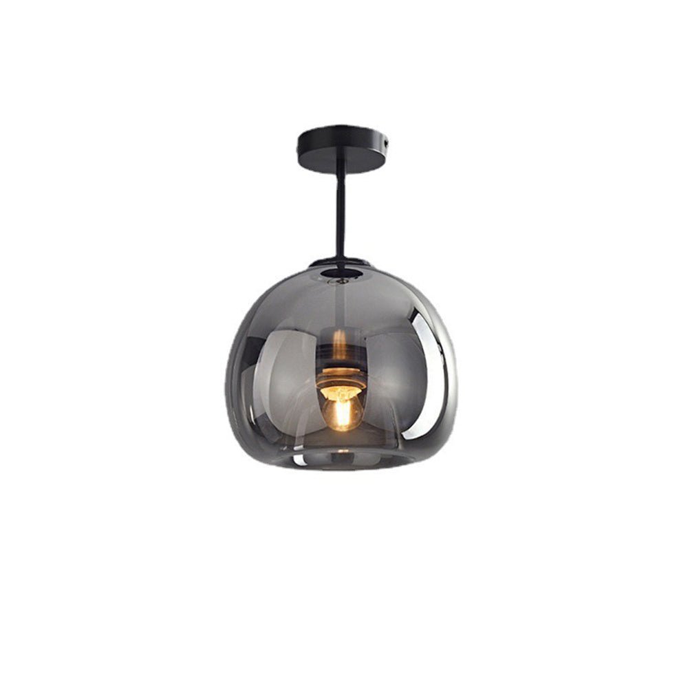 Rookglas Plafondlamp Met Retro Look – Moderne Sfeerlamp