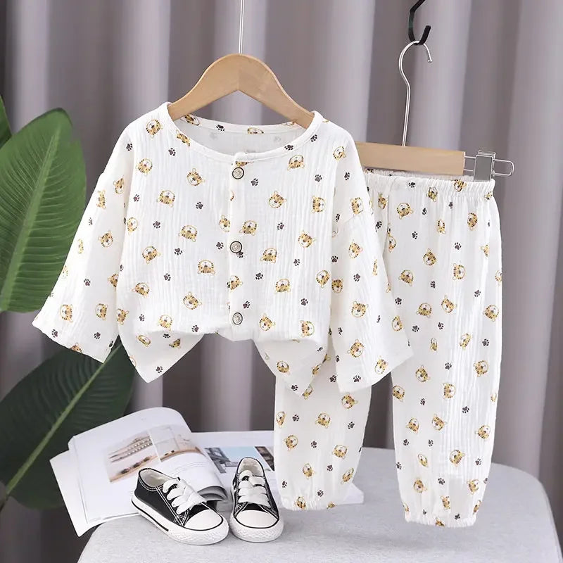 Mini Style | Luchtig Materiaal - Linnen Kleding Set