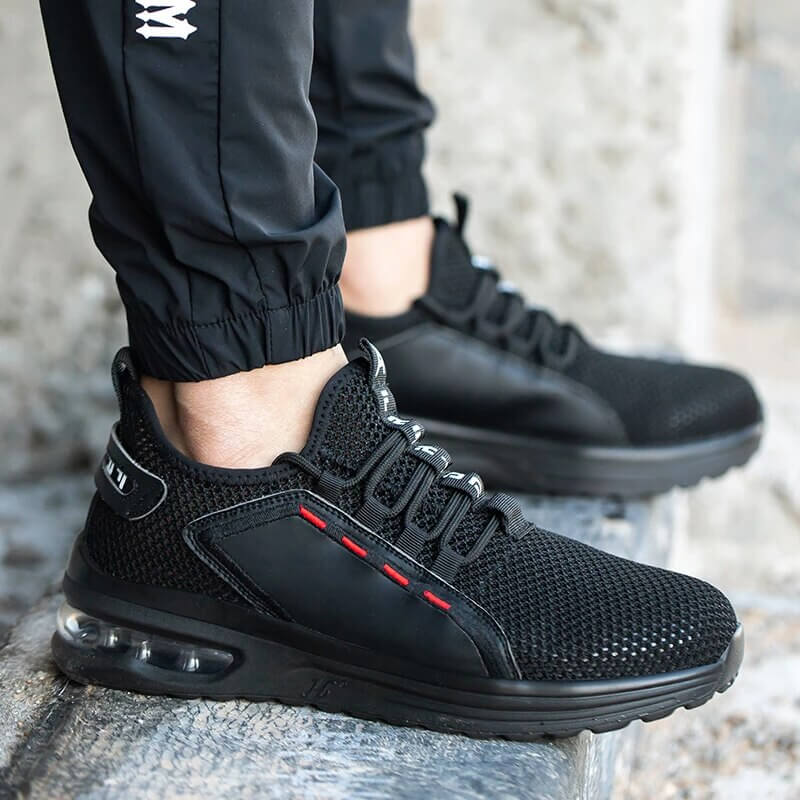 Heren Schoenen | Stalen Neus | Ademend Mesh | Slipvaste Zool | Lichtgewicht | Bescherming en Comfort | Moderne Stijl | Geschikt voor Industrieel Werk | Orthopedische Inlegzool | Duurzame Constructie