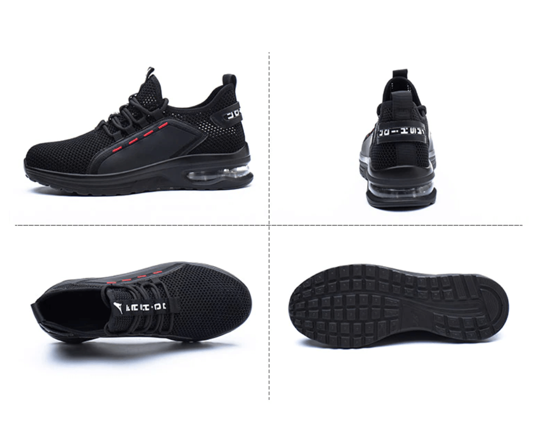 Heren Schoenen | Stalen Neus | Ademend Mesh | Slipvaste Zool | Lichtgewicht | Bescherming en Comfort | Moderne Stijl | Geschikt voor Industrieel Werk | Orthopedische Inlegzool | Duurzame Constructie