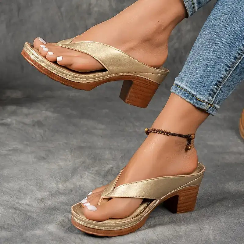 Sophia - Comfortabele en stijlvolle orthopedische sandalen met hoge hak