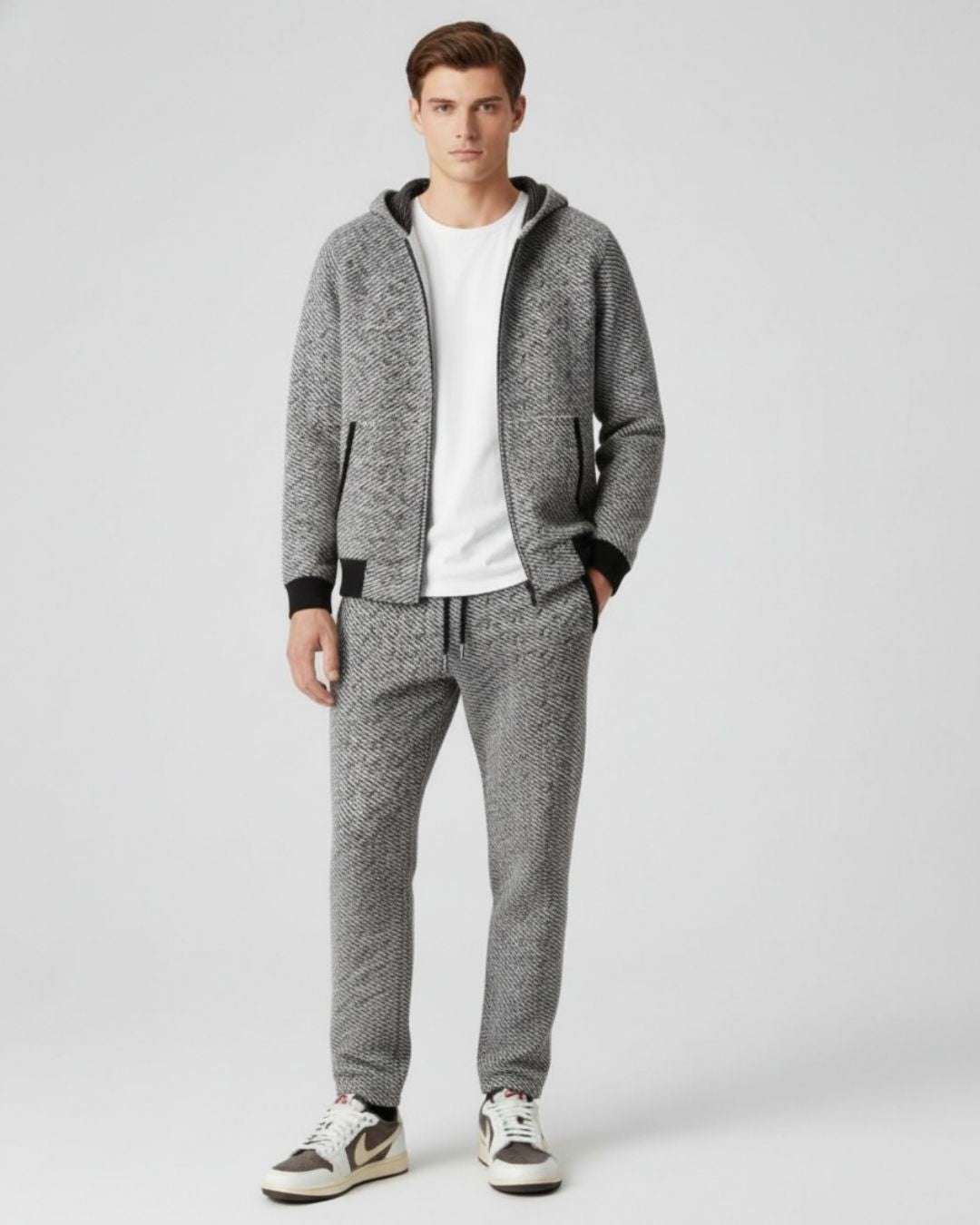 TQC - Merinowollen Full-Zip Hoodie Comfort Set