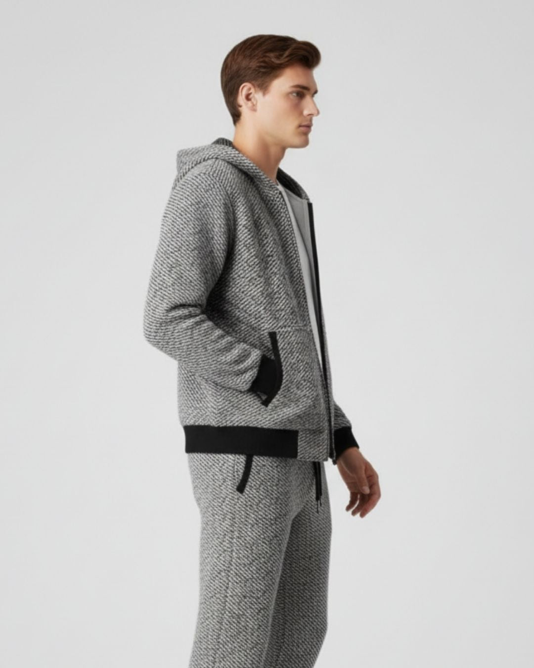 TQC - Merinowollen Full-Zip Hoodie Comfort Set
