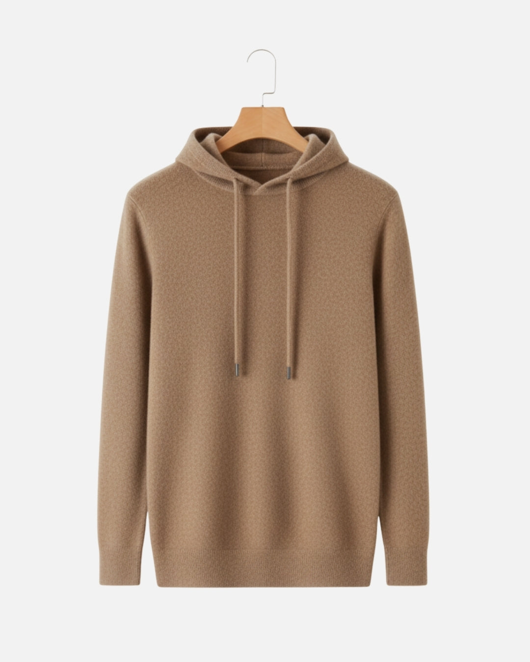 Merinowollen Basics Hoodie - Camel