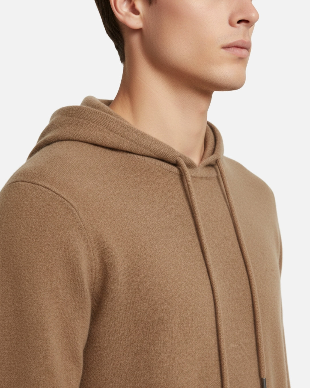 Merinowollen Basics Hoodie - Camel
