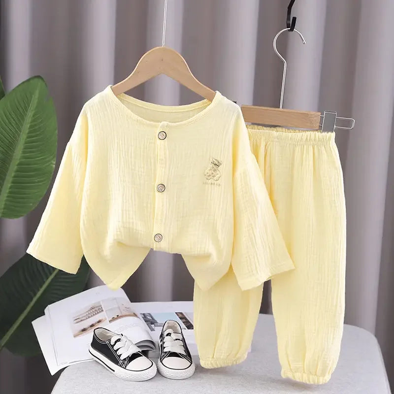 Mini Style | Luchtig Materiaal - Linnen Kleding Set