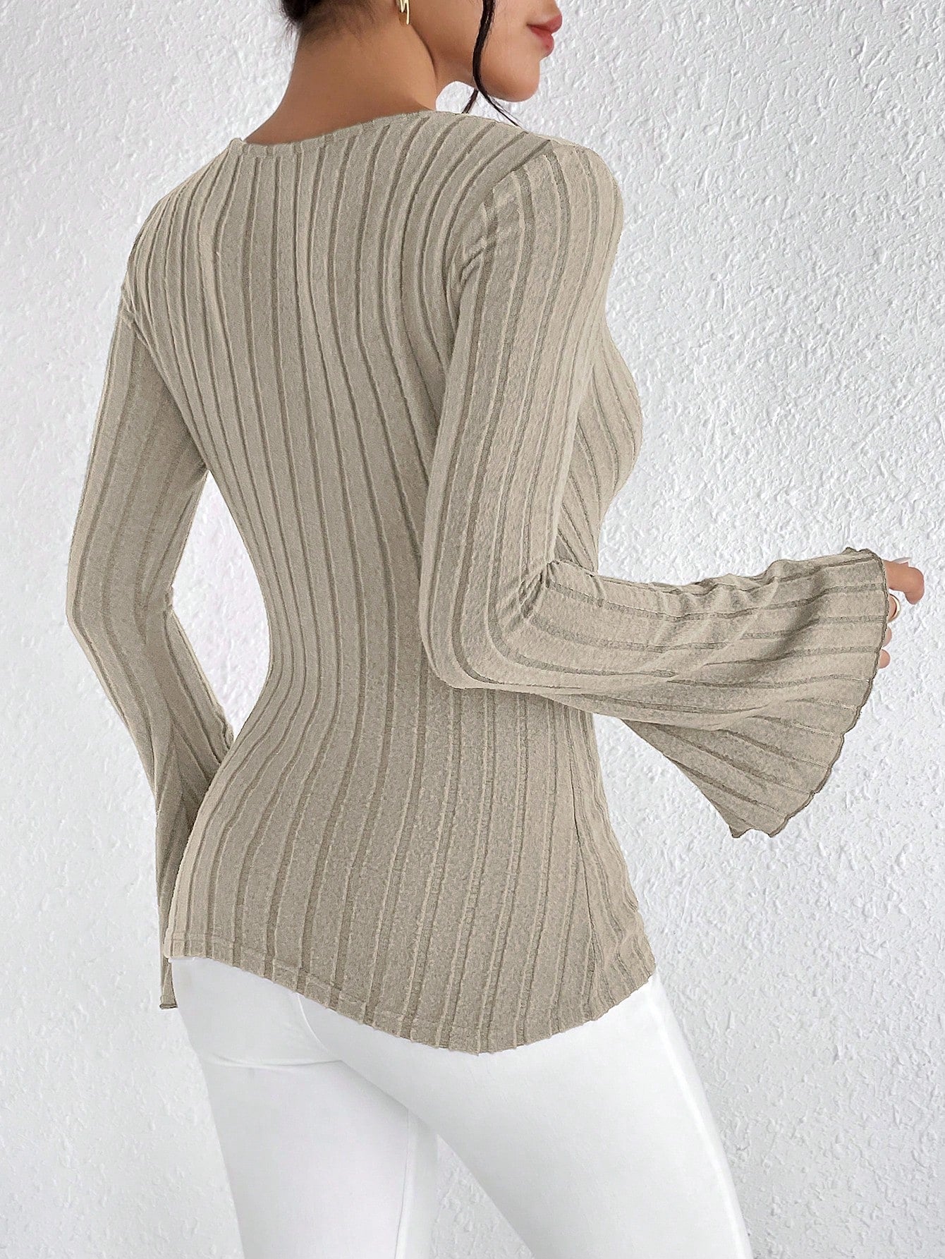 MARIAN | Elegante Knit Top Voor Dames met V-Hals - Zacht, Verfijnd & Modieus
