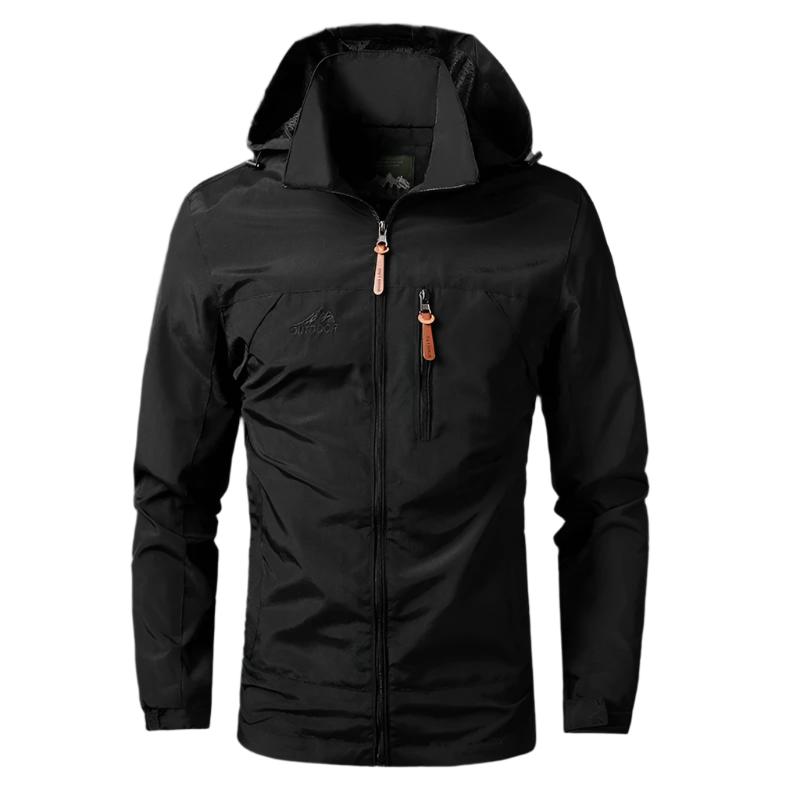 Stormvale Waterdicht en Winddicht Herenjack - Outdoorjas met Meerdere Ritszakken voor Wandelen en Stad - Regenjas Heren in 5 Kleuren, tot 5XL