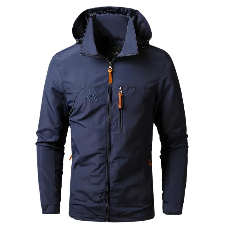 Stormvale Waterdicht en Winddicht Herenjack - Outdoorjas met Meerdere Ritszakken voor Wandelen en Stad - Regenjas Heren in 5 Kleuren, tot 5XL