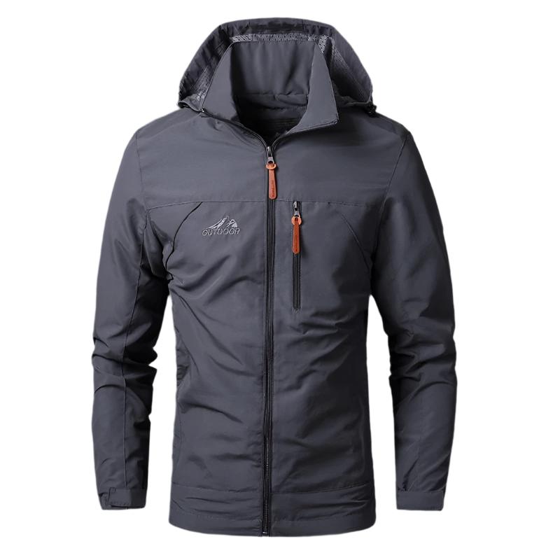 Stormvale Waterdicht en Winddicht Herenjack - Outdoorjas met Meerdere Ritszakken voor Wandelen en Stad - Regenjas Heren in 5 Kleuren, tot 5XL