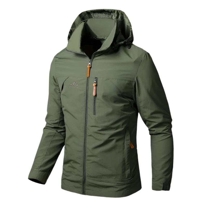 Stormvale Waterdicht en Winddicht Herenjack - Outdoorjas met Meerdere Ritszakken voor Wandelen en Stad - Regenjas Heren in 5 Kleuren, tot 5XL
