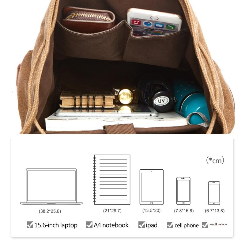 RetroPack - Grote Vintage Canvas Rugzak