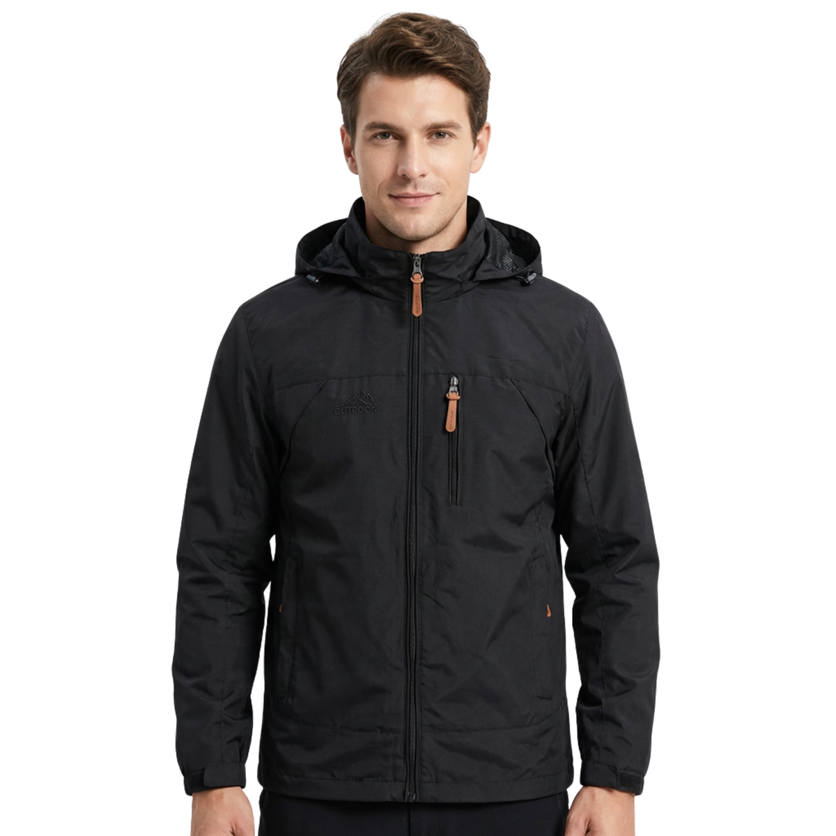 Stormvale Waterdicht en Winddicht Herenjack - Outdoorjas met Meerdere Ritszakken voor Wandelen en Stad - Regenjas Heren in 5 Kleuren, tot 5XL