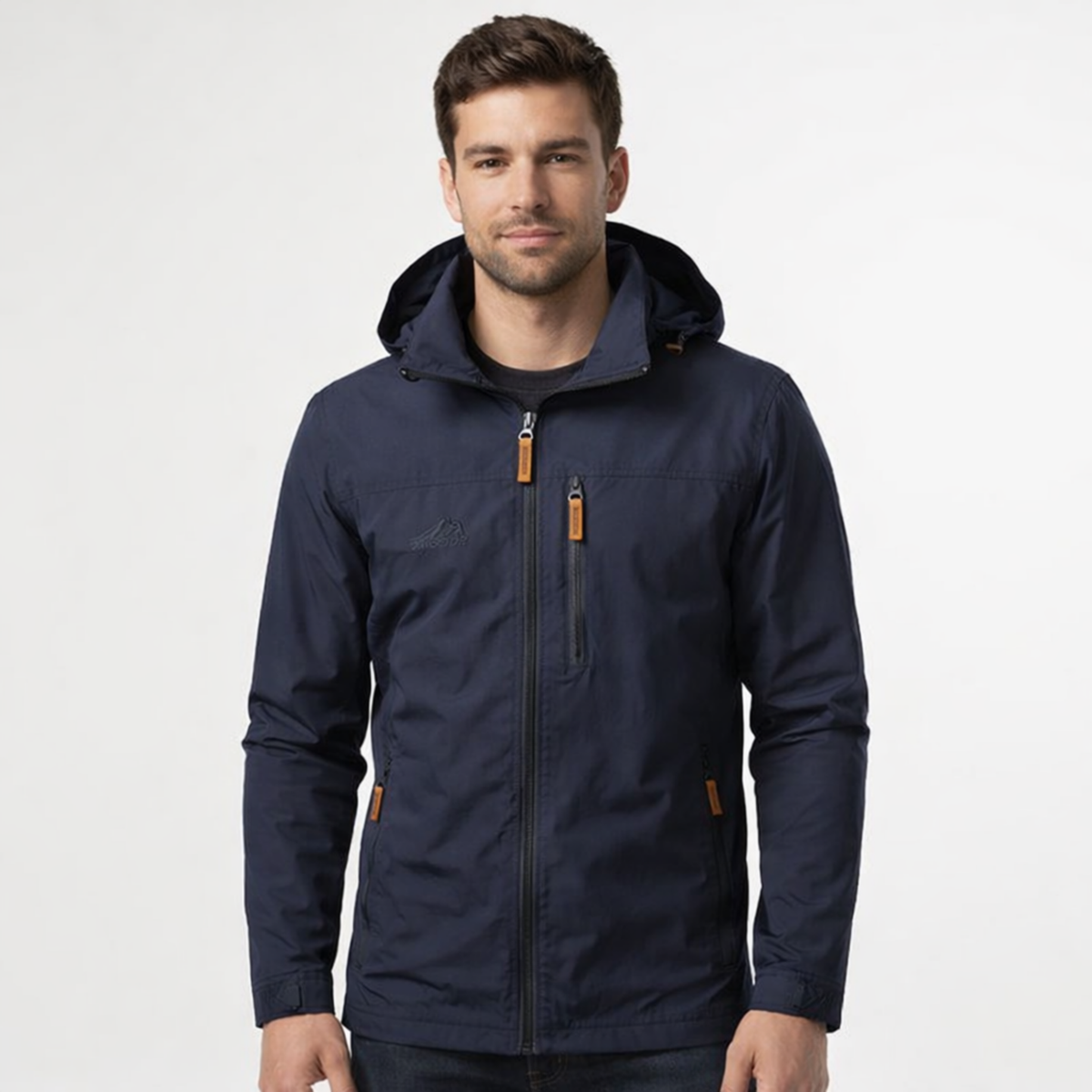Stormvale Waterdicht en Winddicht Herenjack - Outdoorjas met Meerdere Ritszakken voor Wandelen en Stad - Regenjas Heren in 5 Kleuren, tot 5XL