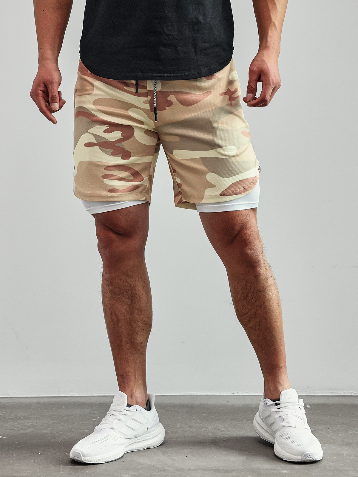 SportFit - 2 in 1 Mesh Korte Broek met Voering