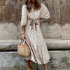 Visconte | Dames Jurk | Polyester, geplooid design, elegante casual jurk