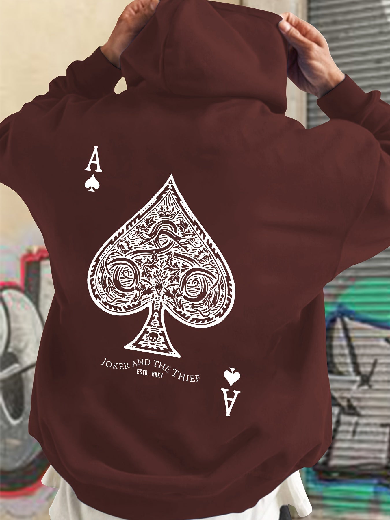 Pullover Hoodie met Geometrisch Design Heren | Regular fit | Polyester stof - Zak met details - Sportief en stijlvol