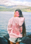 Dames Hoodie - Relaxed Fit - Zachte Katoenmix - Rugprint met Bloemmotief