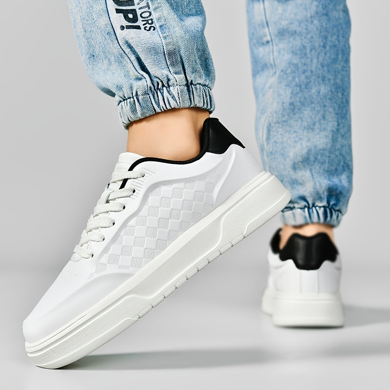 Lage Streetwear Sneakers Geruit 194 | Duurzame Lage Sneakers - Antislip Zool voor Wandelen & Reizen - Essential