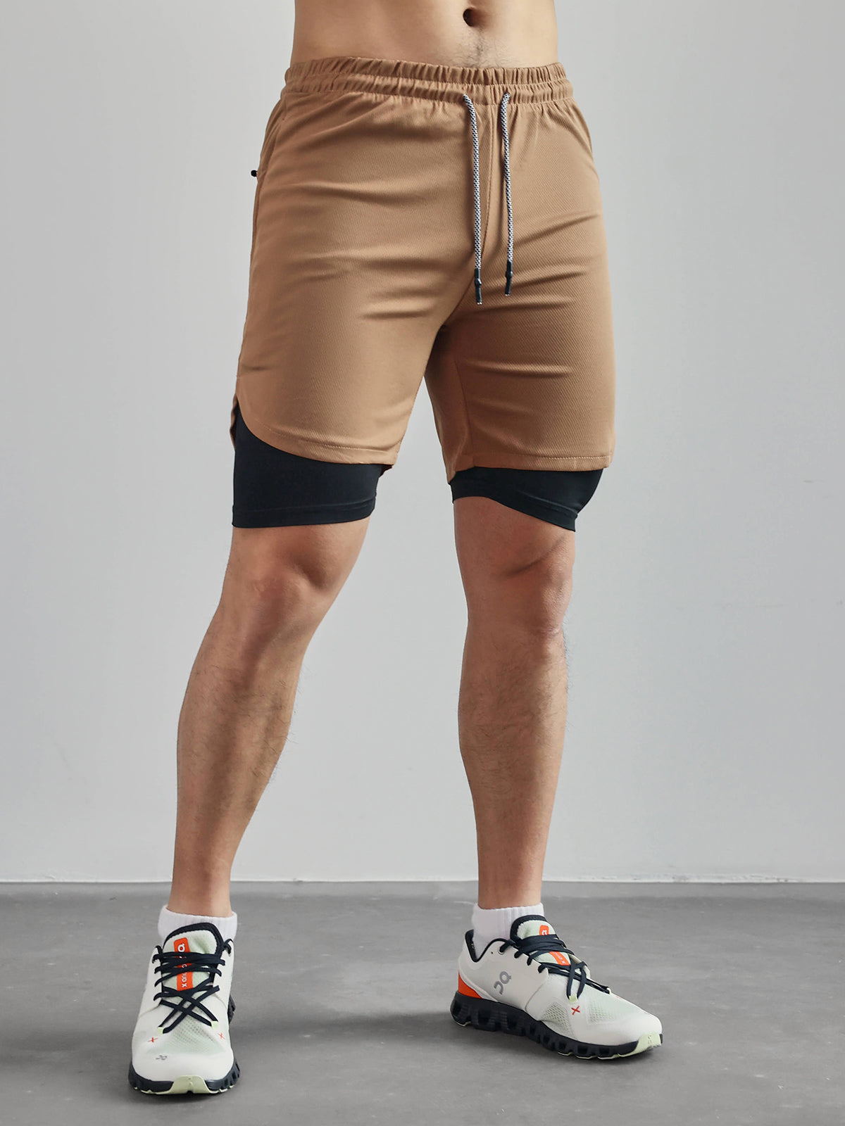 SportFit - 2 in 1 Mesh Korte Broek met Voering