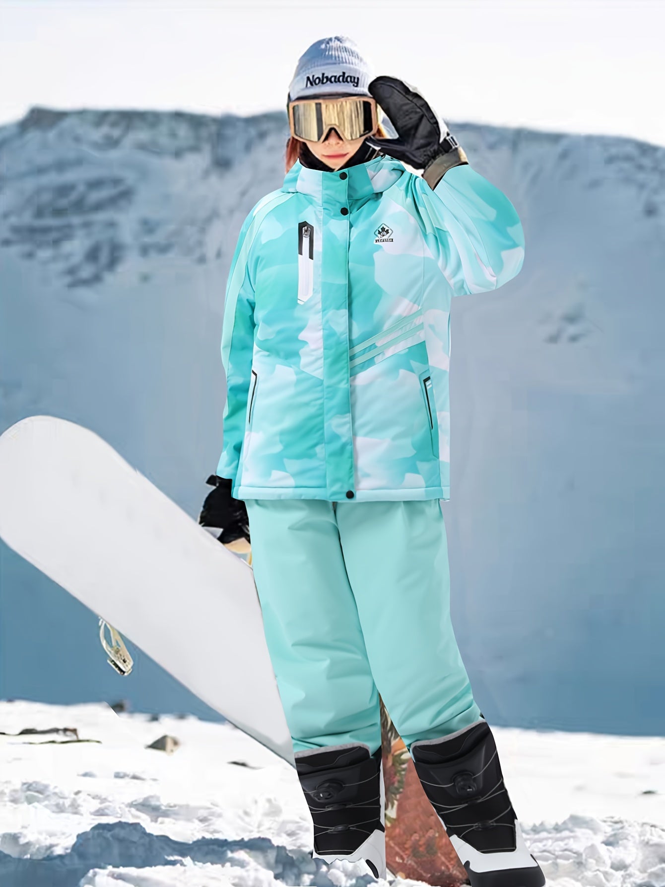 Polyester Ski- of Snowboardpak Dames 491 | Waterdicht Pak met Gevoerd Jack - Ideaal voor Herfst & Winter - Essential