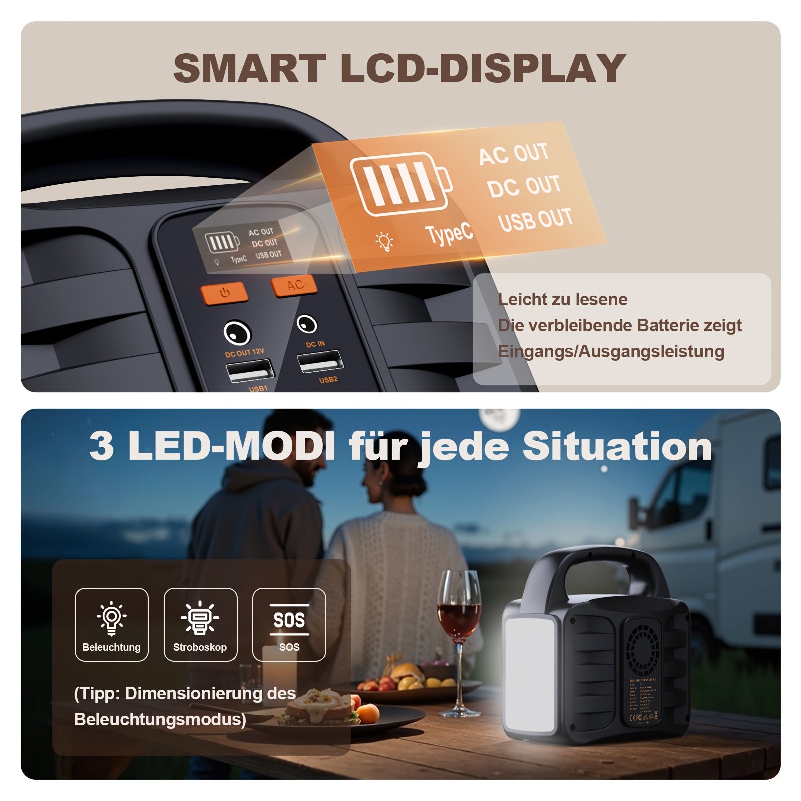 Voltura Gear | Draagbare Power Station – 194Wh Lithium Accu, 150/200W Output, AC/USB Poorten, Solar-Compatibel, Ideaal voor Reizen, Camping & Noodstroom