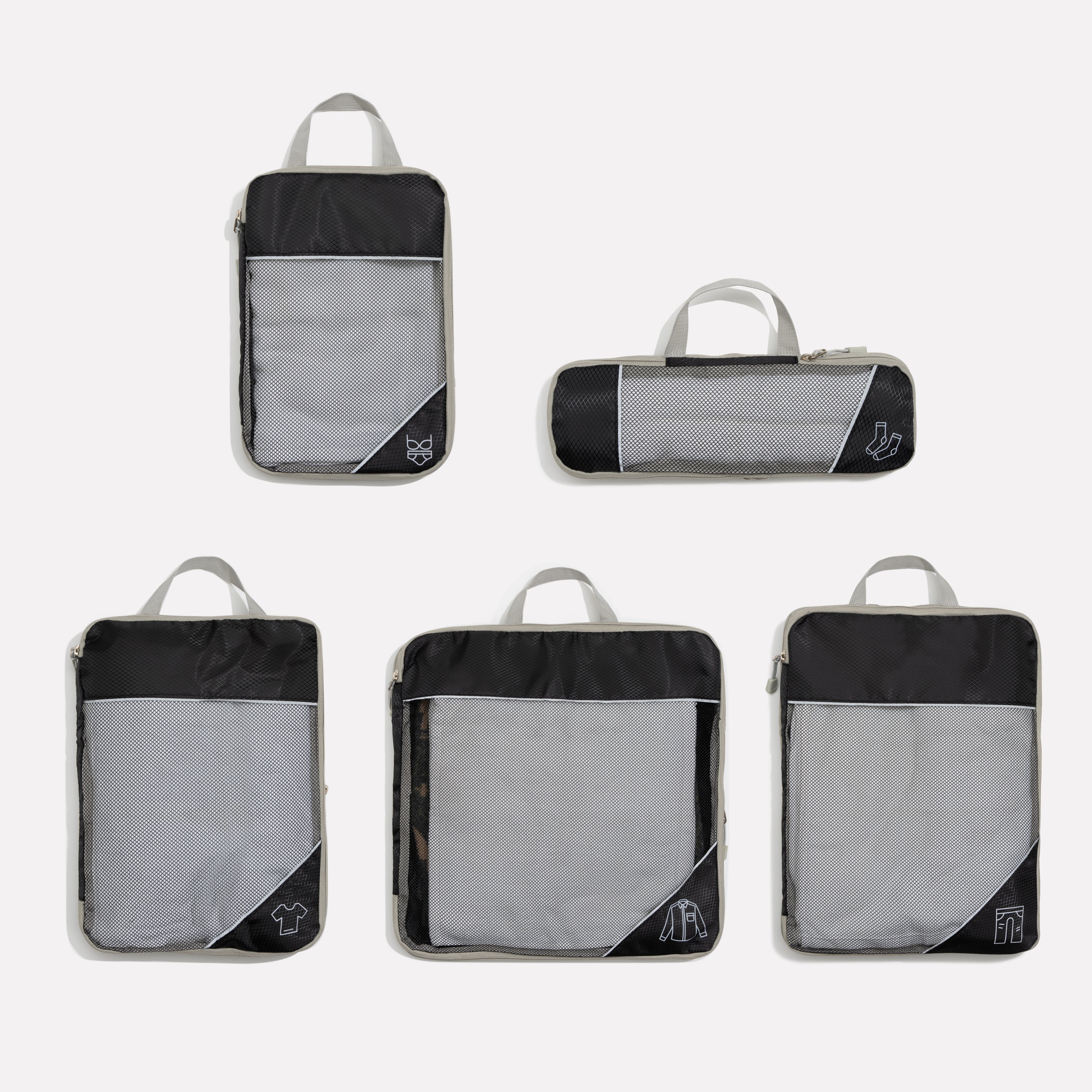 Kompressie Reisorganisers | Slimme Inpakoplossing | Ruimtebesparende Bagage Cubes | Perfect Voor Vakanties & Zakenreizen | 5-delig Set | Lichtgewicht & Duurzaam | Maximale Ruimtebesparing | Avontuurlijke Reiskompanen