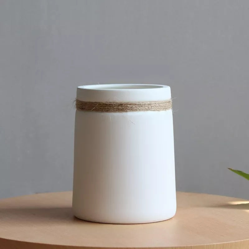 Elegant Vase - Natuurlijke Charme in Jute Vaas