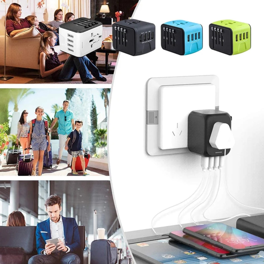 Reisstekker - Universele Reisadapter met USB-C