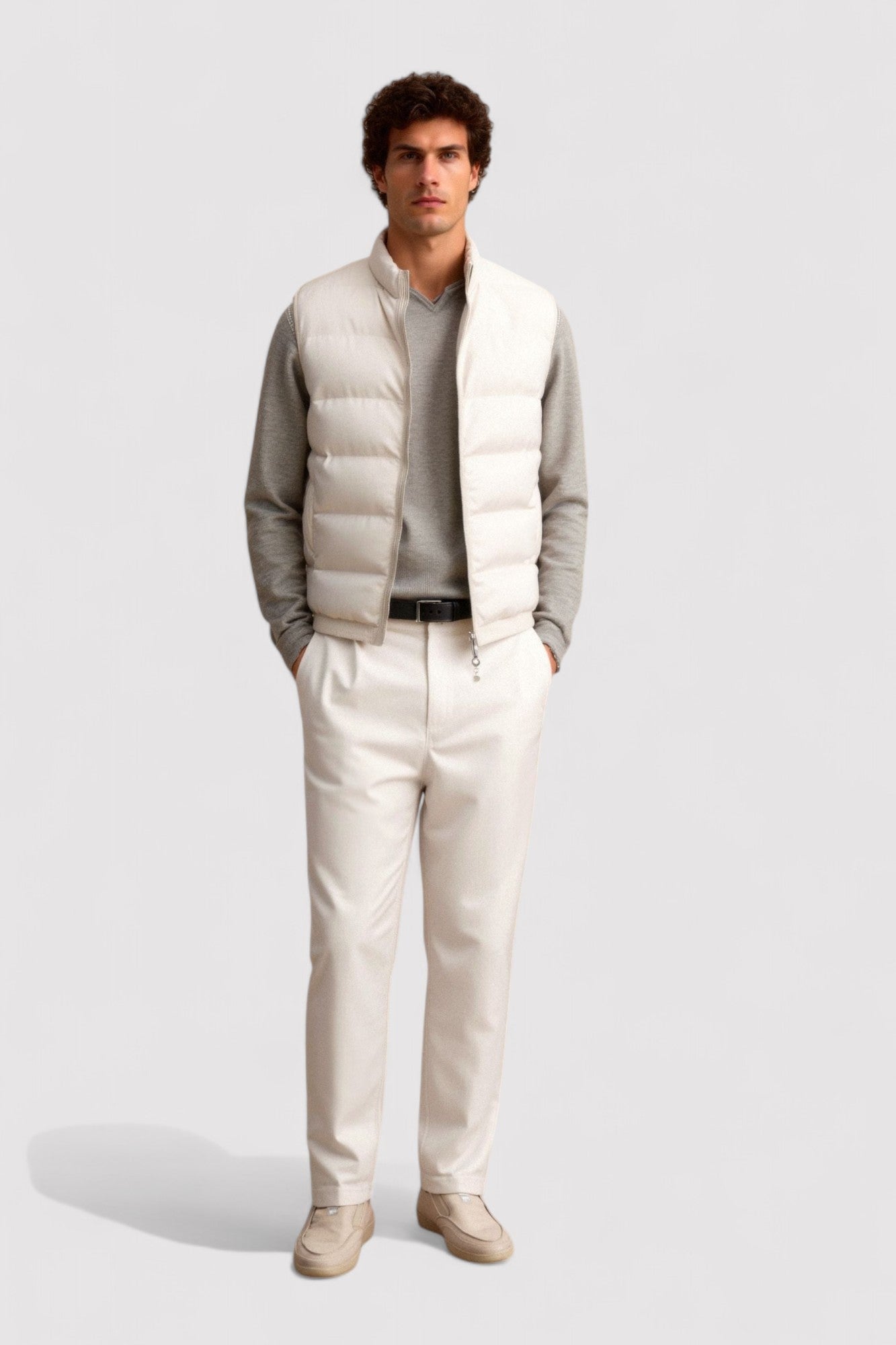 Hugo | Heren high business bodywarmer met opstaande kraag