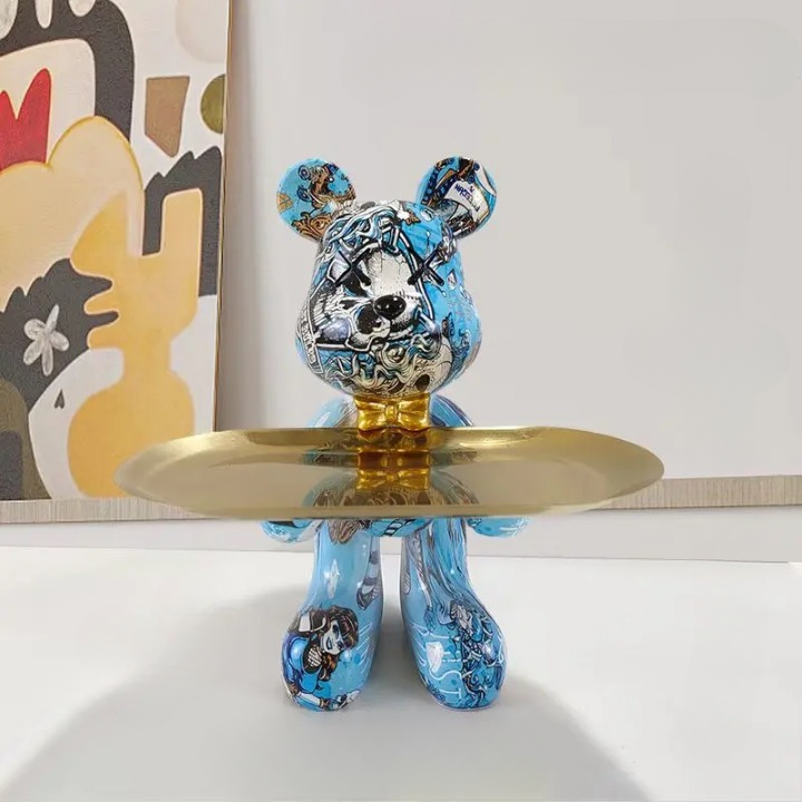 Craftbear - berenbeeldje met dienblad